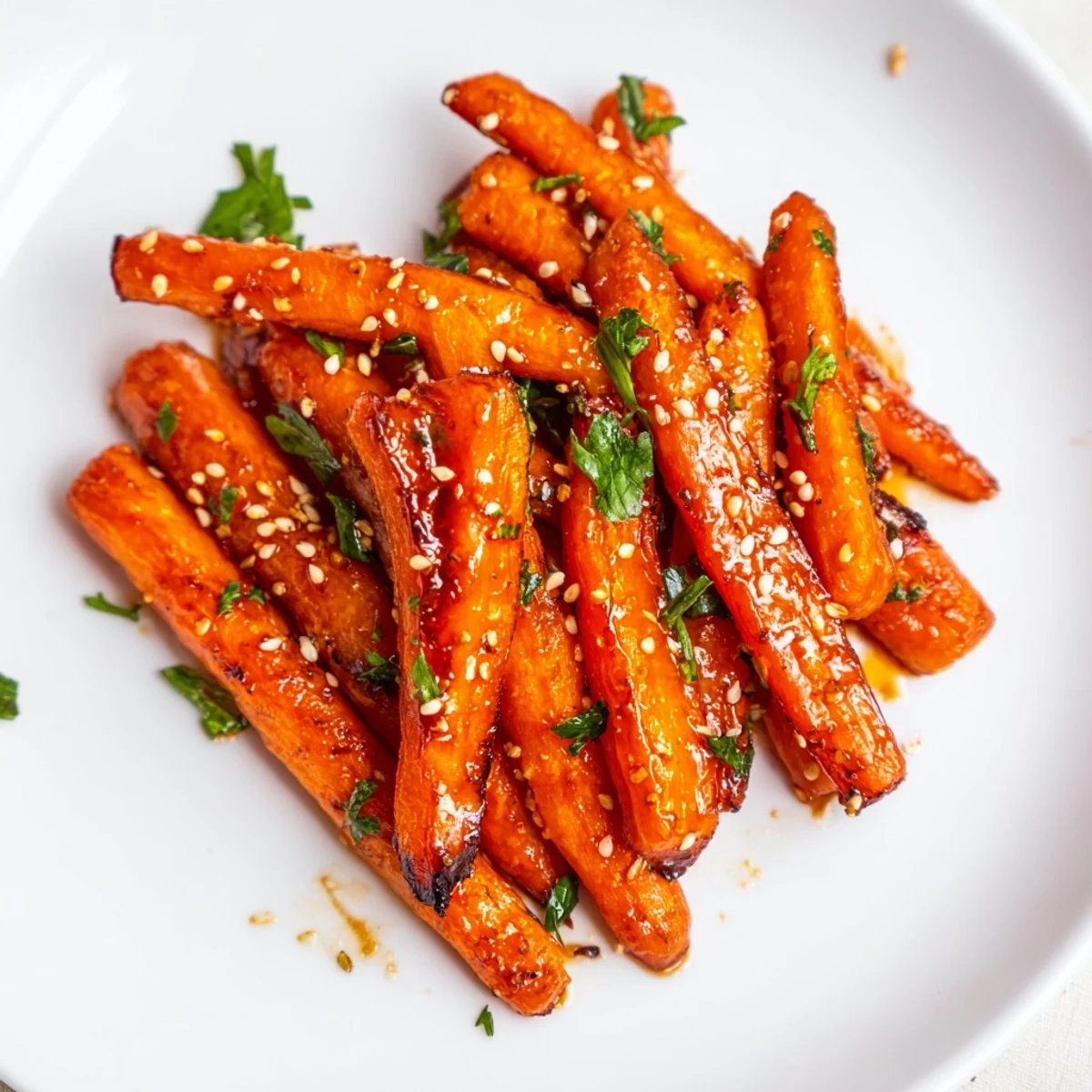 Serve roasted carrots with honey glaze alongside grilled chicken or a grain salad for a vibrant, sweet-savory side dish.