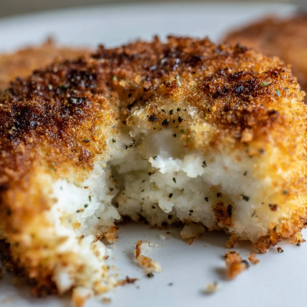 Crispy, golden cottage cheese treats with a crunchy panko coating, perfect as a protein-packed snack or appetizer.