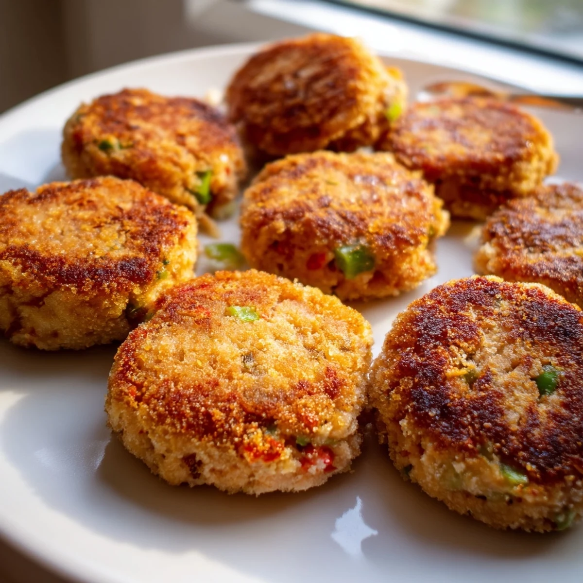 Classic Southern salmon croquettes with tender flaked fish inside a crunchy golden crust