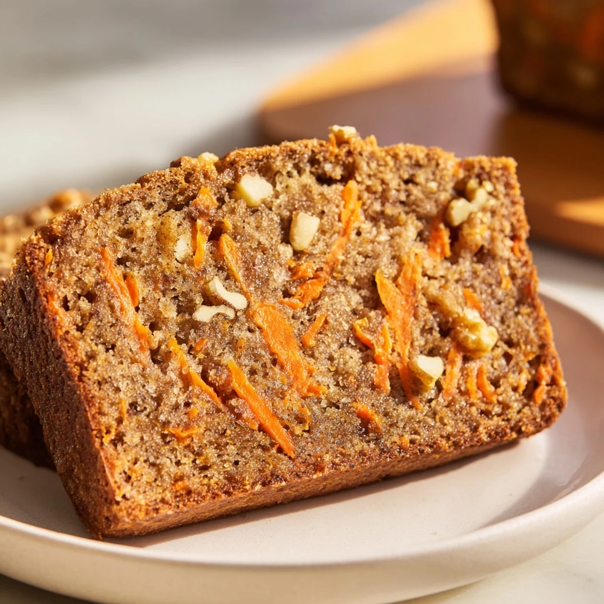 Freshly baked carrot cake banana bread cooling on wire rack with cream cheese frosting dolloped on top
