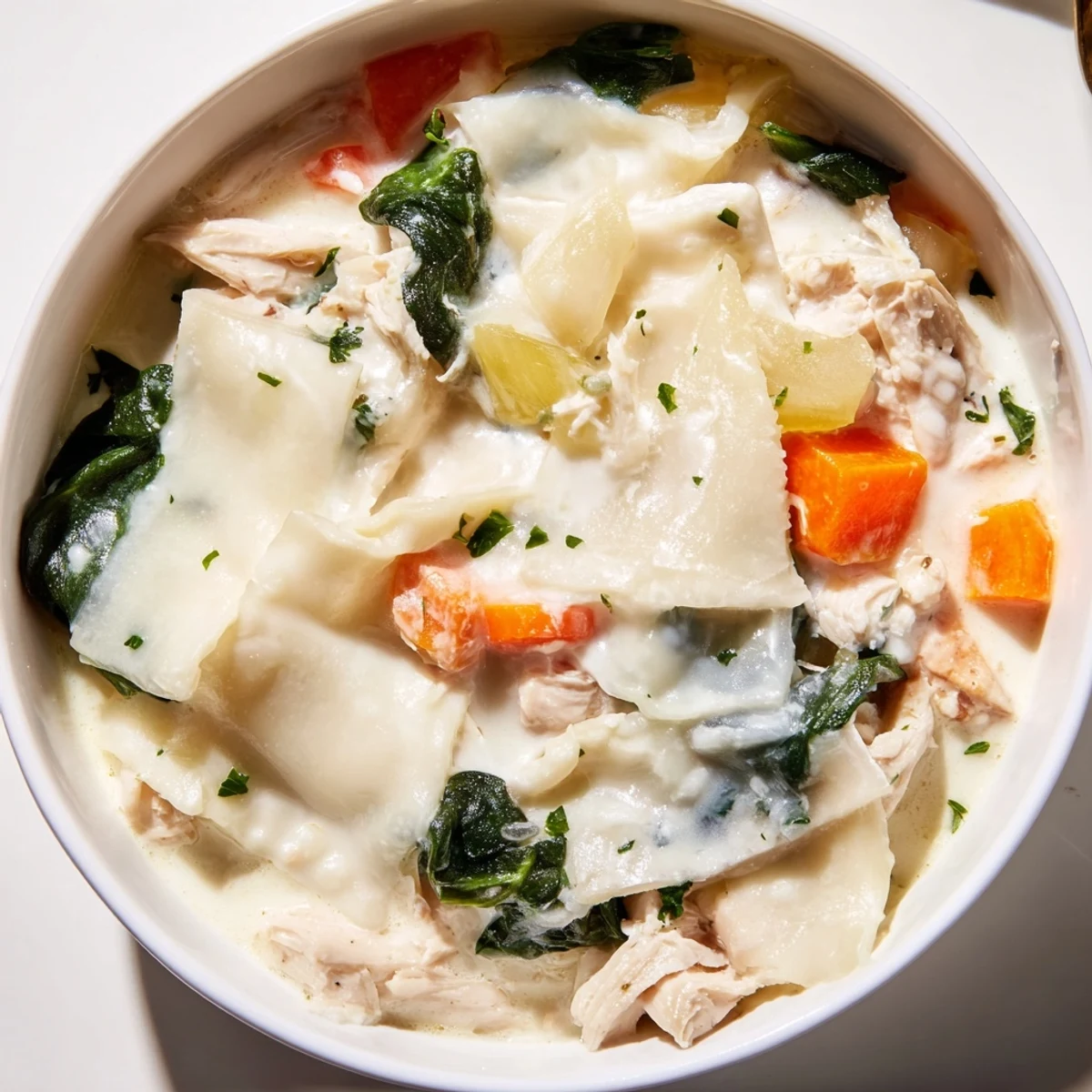 Italian White Lasagna Soup