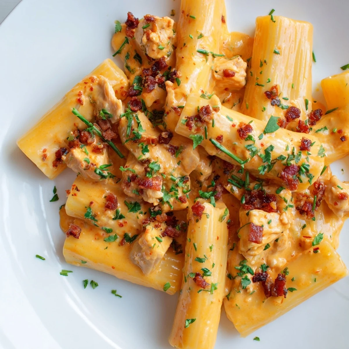 Creamy Crack Chicken Pasta With Crispy Beef Bacon Herbs