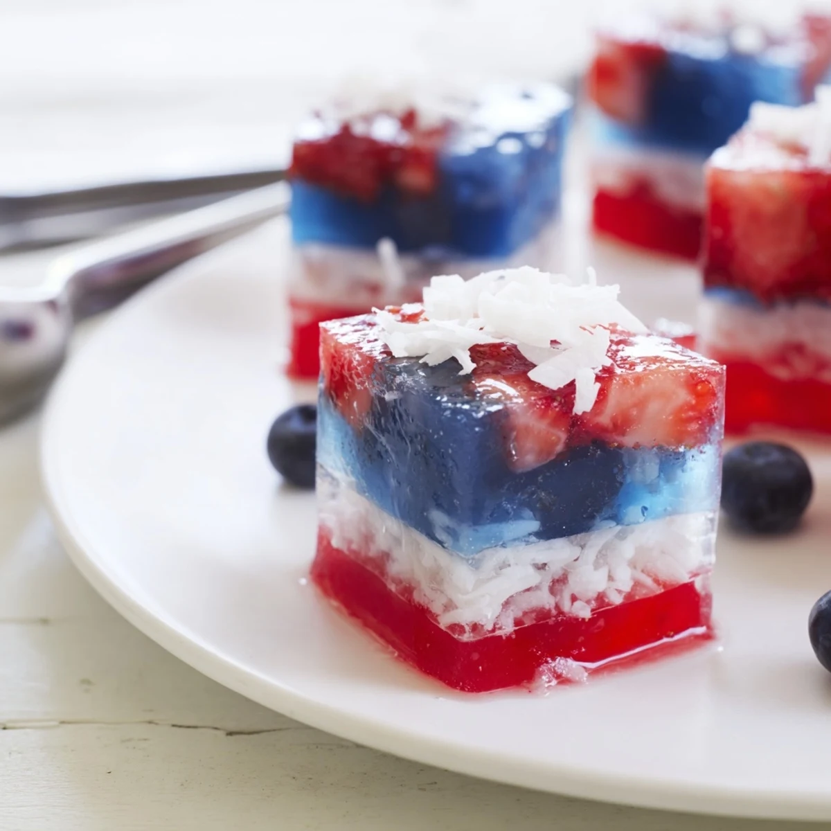 Chilled Red White And Blue Ice Cubes Recipe brightening lemonade at summer picnic
