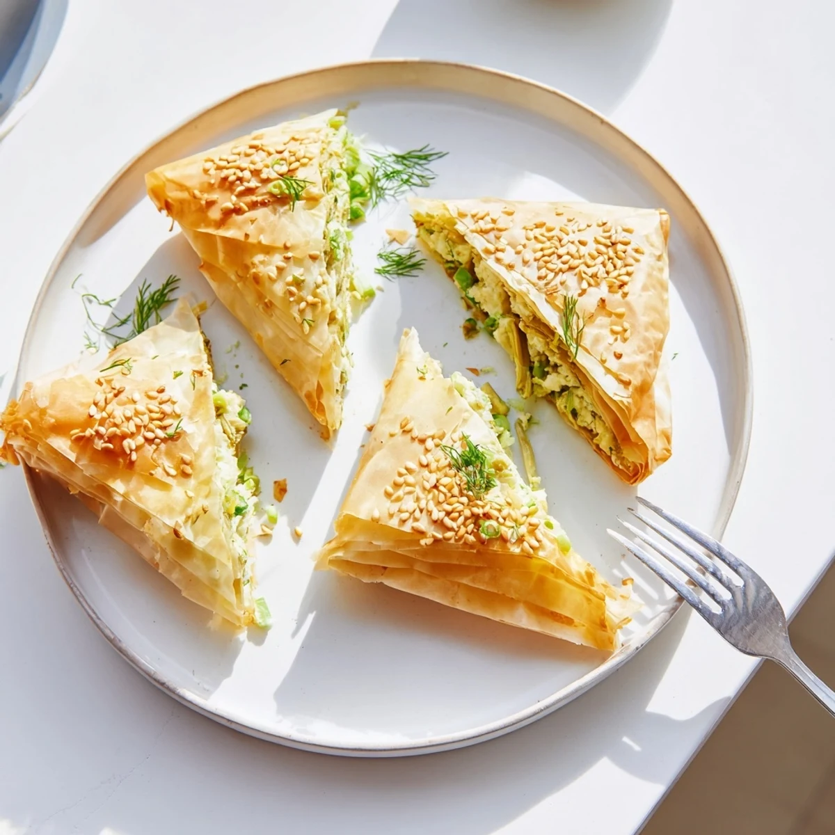 Artichoke Graviera Filo Puffs