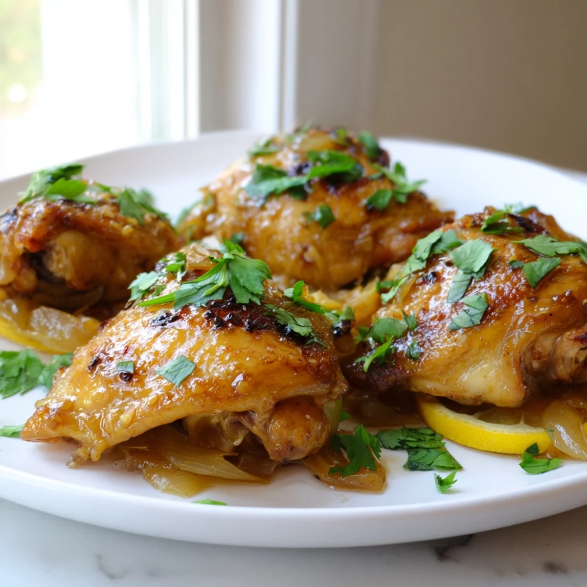 Ginger Garlic Chicken Thighs