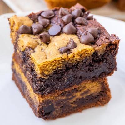 Double Layer Vegan Brookies