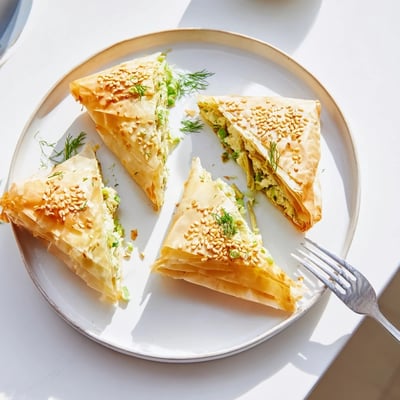 Artichoke Graviera Filo Puffs